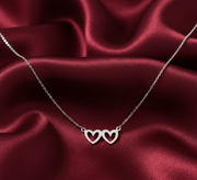 HEART To HEART 925 Sterling Silver Pendant With Chain Adjustable Length